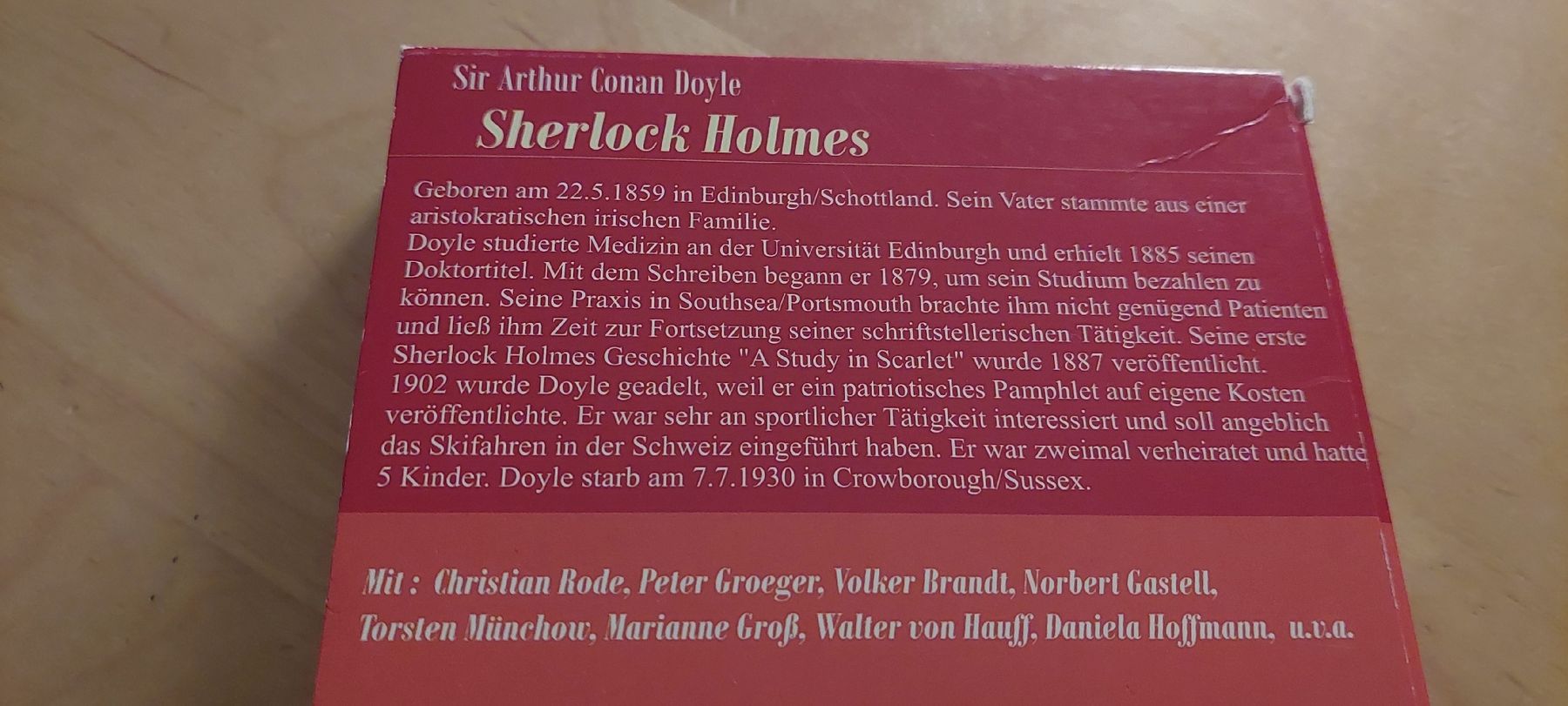 Audiolibri: CD Box Hörspiel Sherlock Holmes – Usato da Zürich venduto da Anibas1 1
