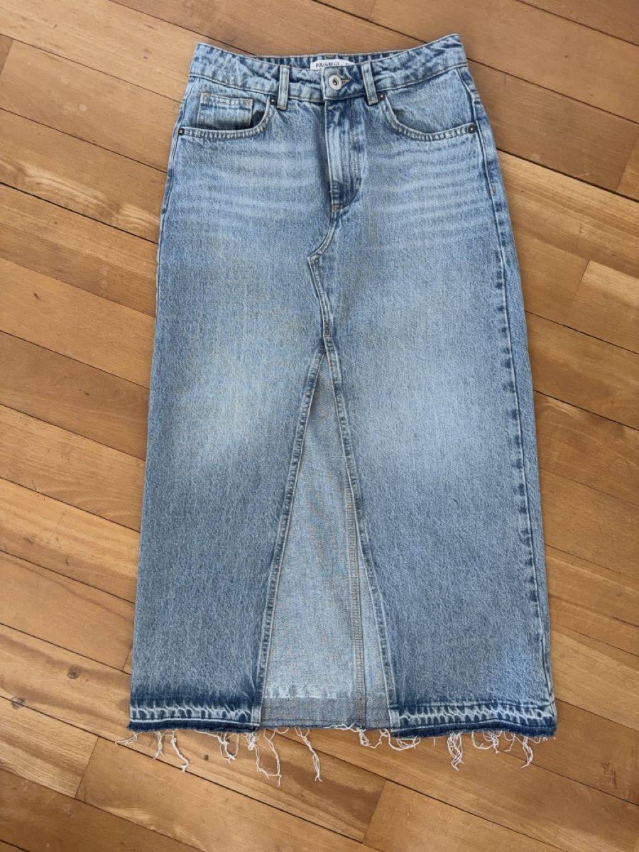 Gonne: Jeansrock Pull&Bear hellblau Schlitz Grösse S neuwertig – Nuovo (secondo la descrizione) da Zürich venduto da 123456789juju 3