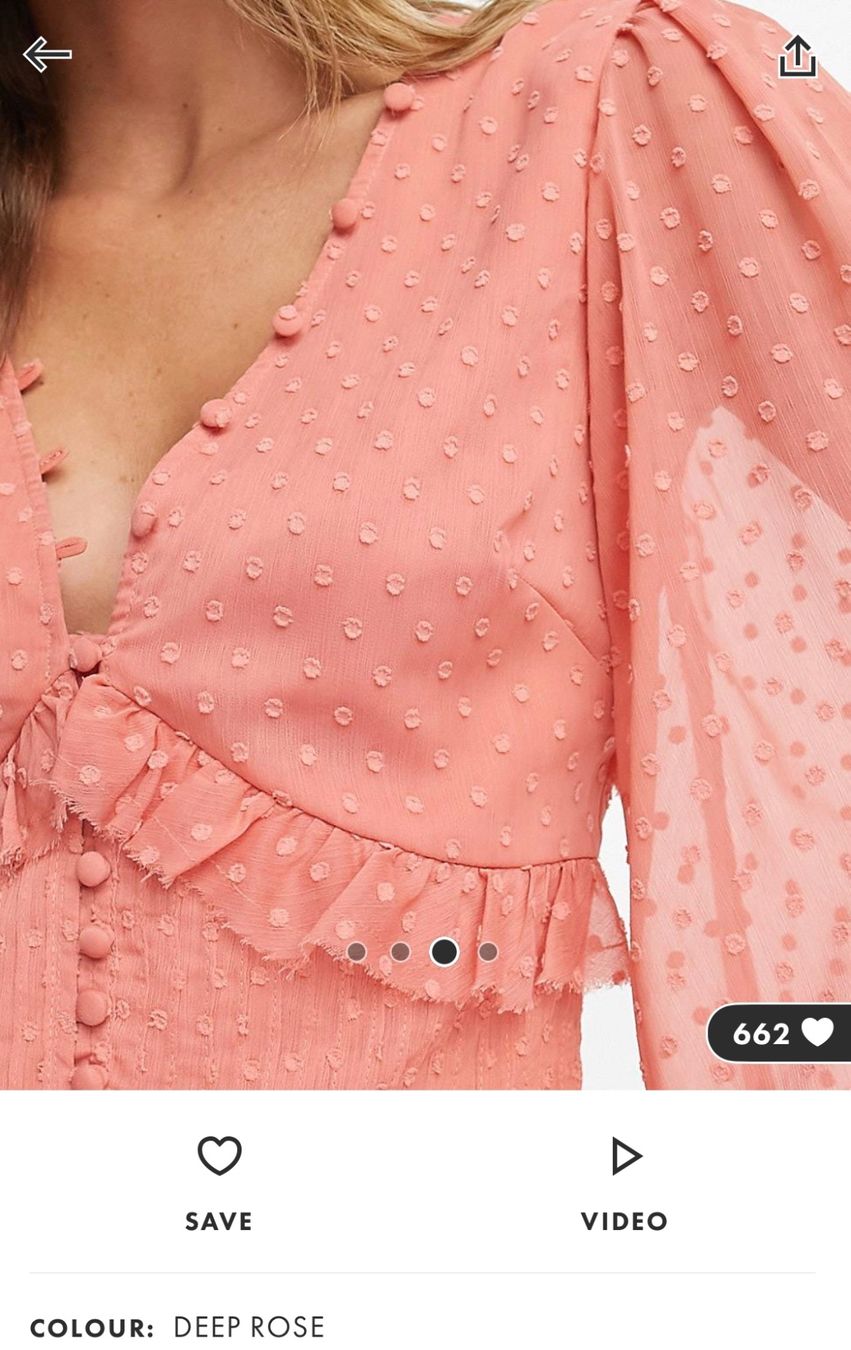 Asos Vestiti: Lachsfarbenes Kleid, Gr. 32 – Nuovo e nell'imballaggio originale da Arbon venduto da llaauraa 2