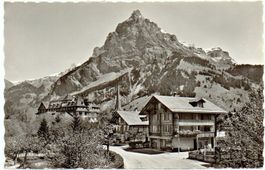 KANDERSTEG Dorfstrasse mit Birre - Gasthaus zur Post