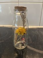 Deko Flasche Trockenblume