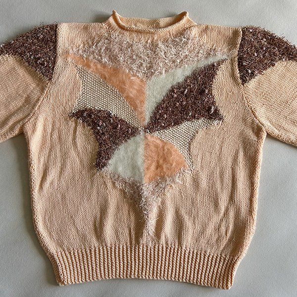 Pullover & Sweatshirts: APRICOT | Handgestrickter Pullover S | Strickpulli Vintage – Gebraucht aus Engelburg von Rmueller 4
