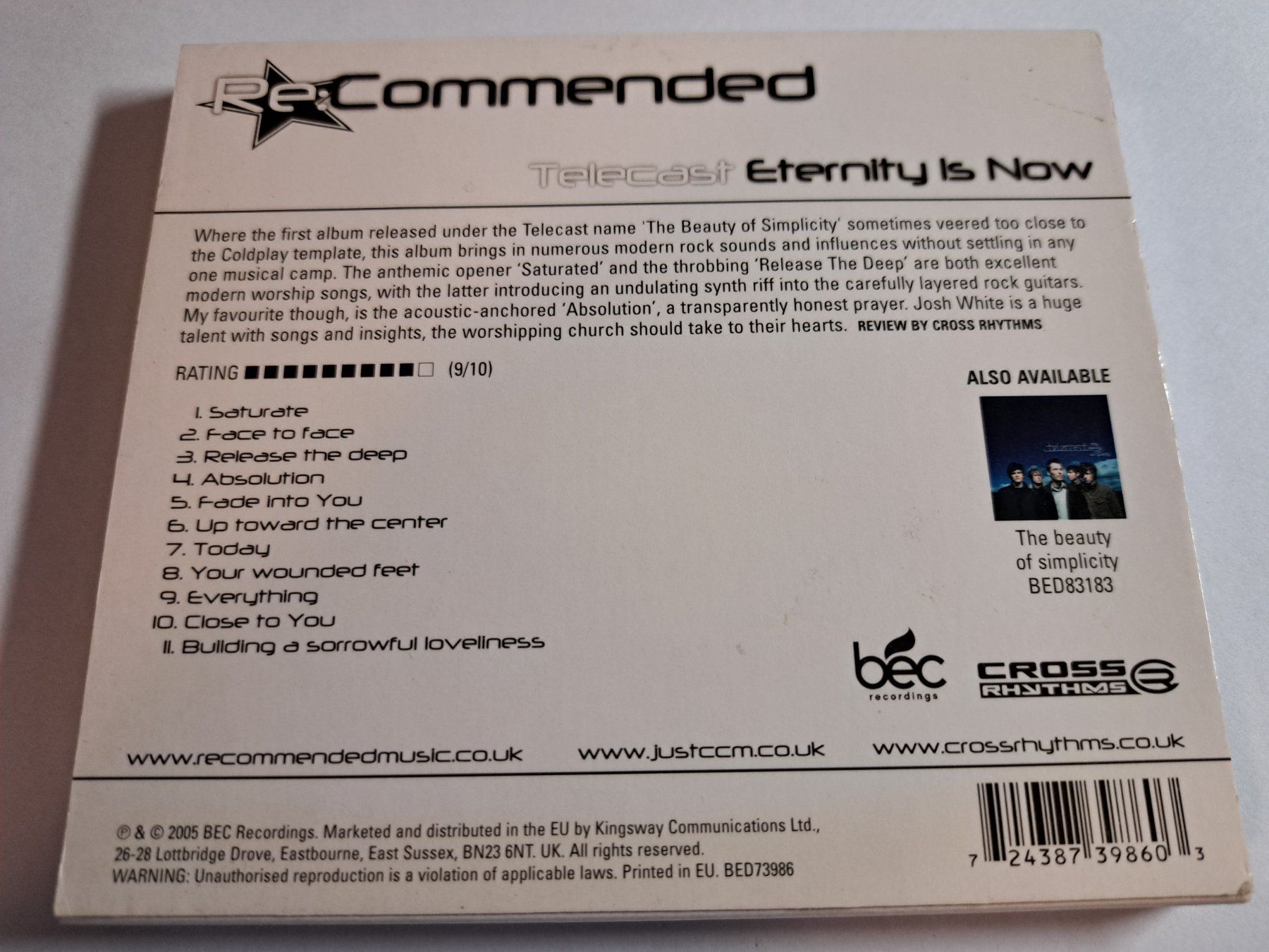CD: TELECAST - Eternity Is Now – Nuovo (secondo la descrizione) da Wichtrach venduto da LuckyLuke69 3
