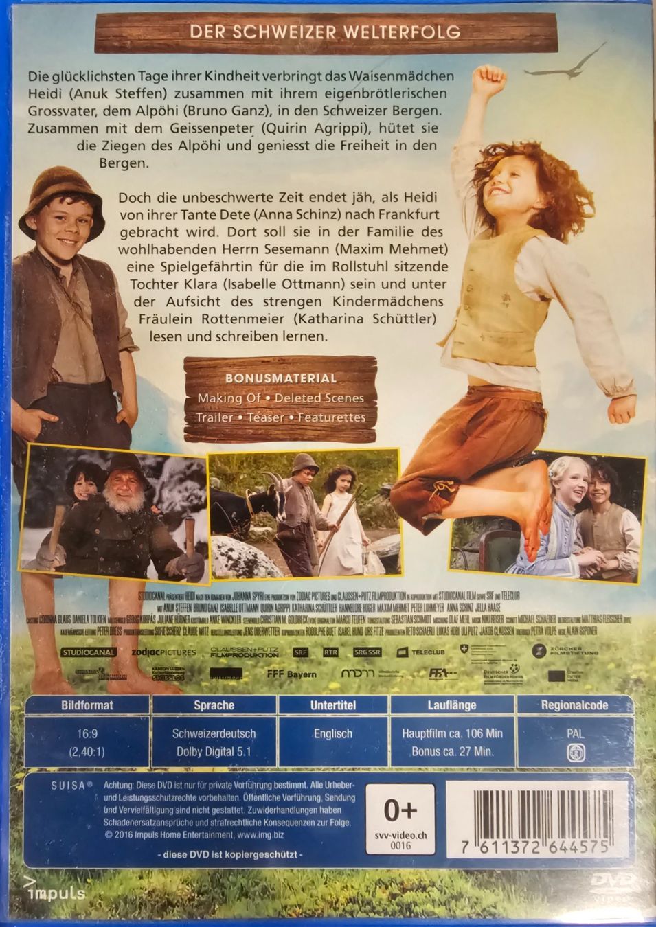 Alle DVDs: Heidi – Gebraucht aus Wahlen b. Laufen von Cg10 1