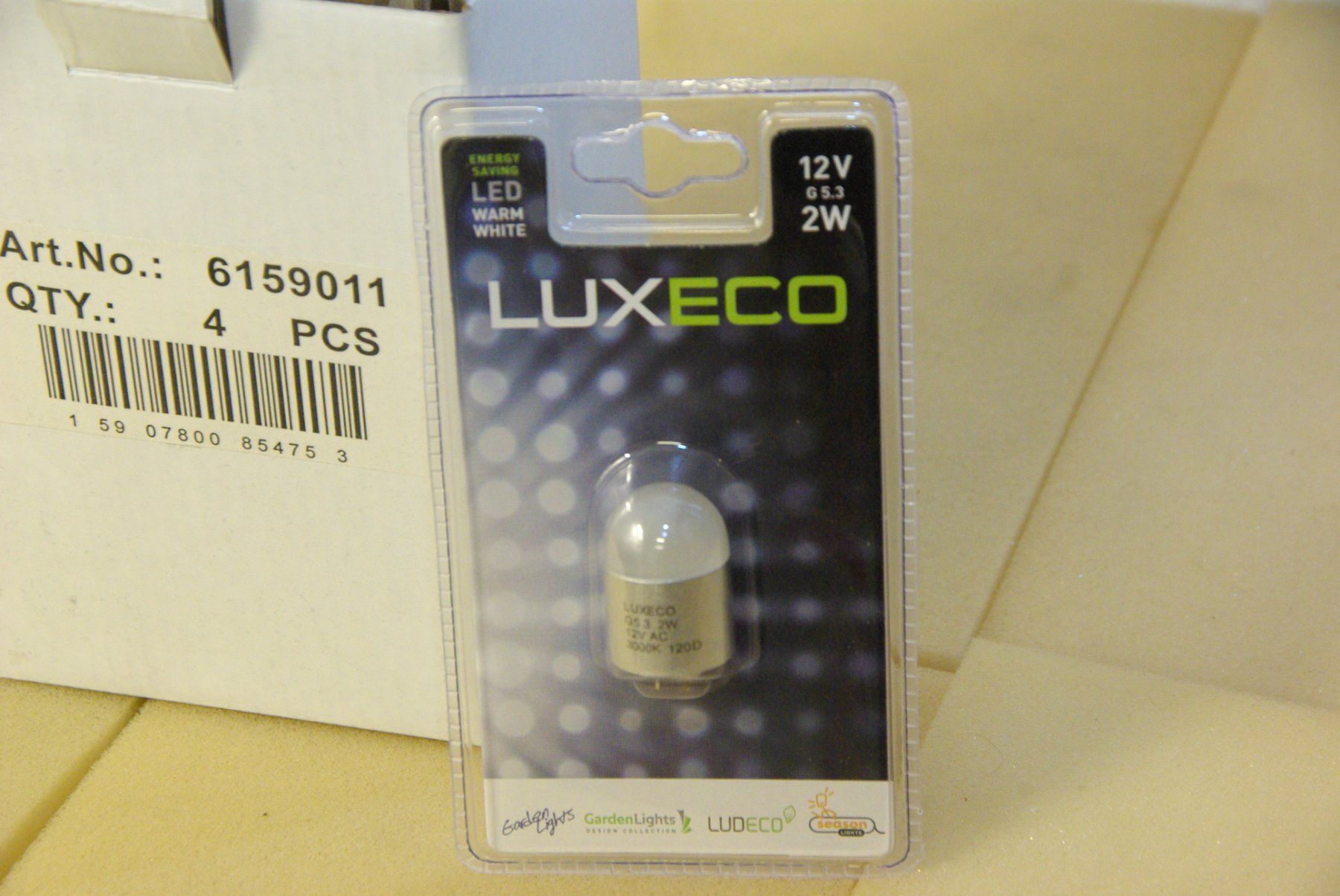Lampade: 4x LUXECO Leuchtmittel LED, 12 V / 2W – Nuovo e nell'imballaggio originale da Herisau venduto da Cevianer1844 1