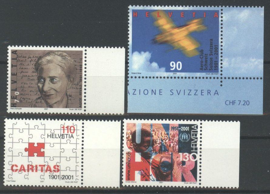 Tutti i francobolli: 2001, Sondermarken ** – Usato da Willisau venduto da Vollstempel
