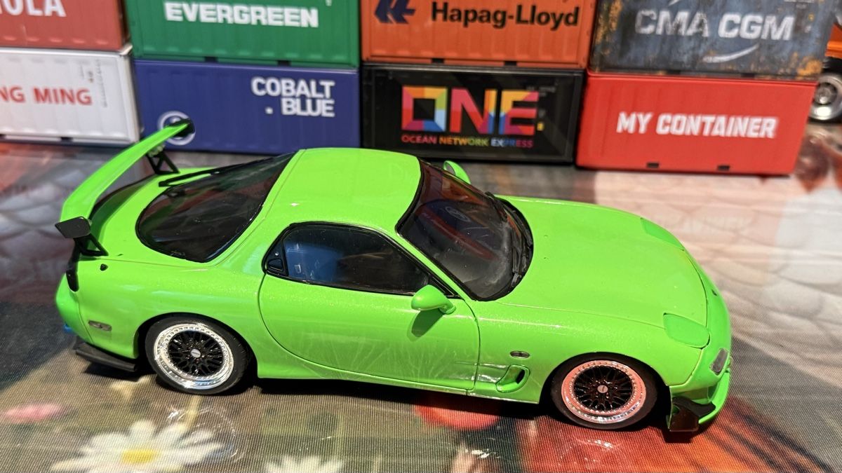 Mazda Modellautos: Mazda RX-7 limegrün 1:18  – Neu (gemäss Beschreibung) aus Basel von Zomeg 4