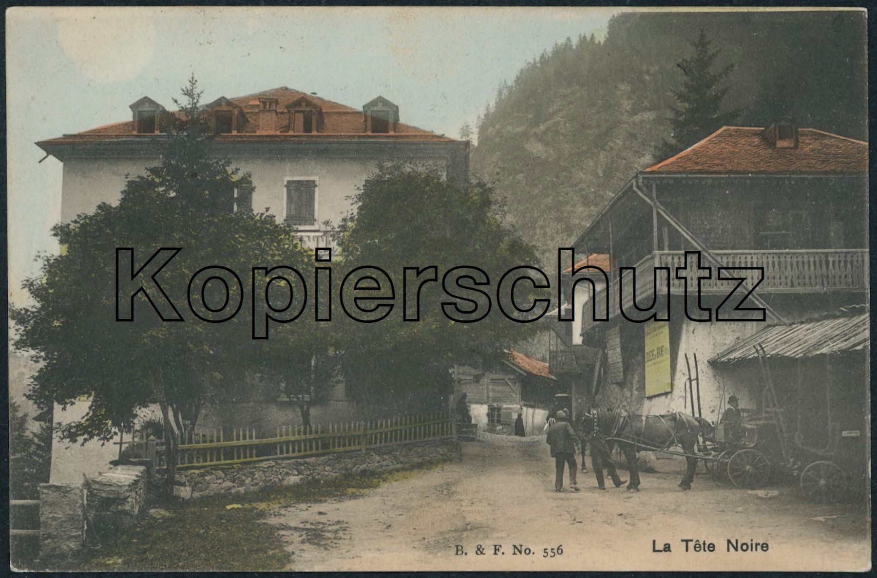 Alle Briefmarken: VS Tête Noir - Stabstempel - Châtelard Frontière - Karte – Gebraucht aus Schindellegi von leecollect 1