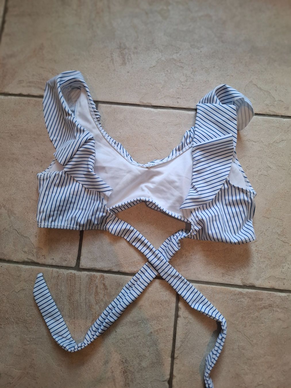 Costumi da bagno & Bikini: Bikini Gr. M blau weiss gestreift – Nuovo (secondo la descrizione) da Wenslingen venduto da kasjupeia 3