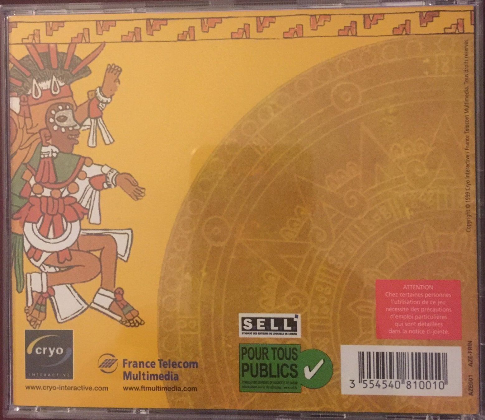 CD & DVD vergini: AZTEC Malédiction au coeur de la cité – Usato da Conthey venduto da OLEN-67 1