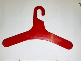 roter Kleiderbügel rot 70er