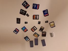 Lot mit Speicherkarten SD/ Micro SD/ diverse Grössen