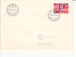 Sonderstempel TR 33 Conférence intern. du Travail Genève