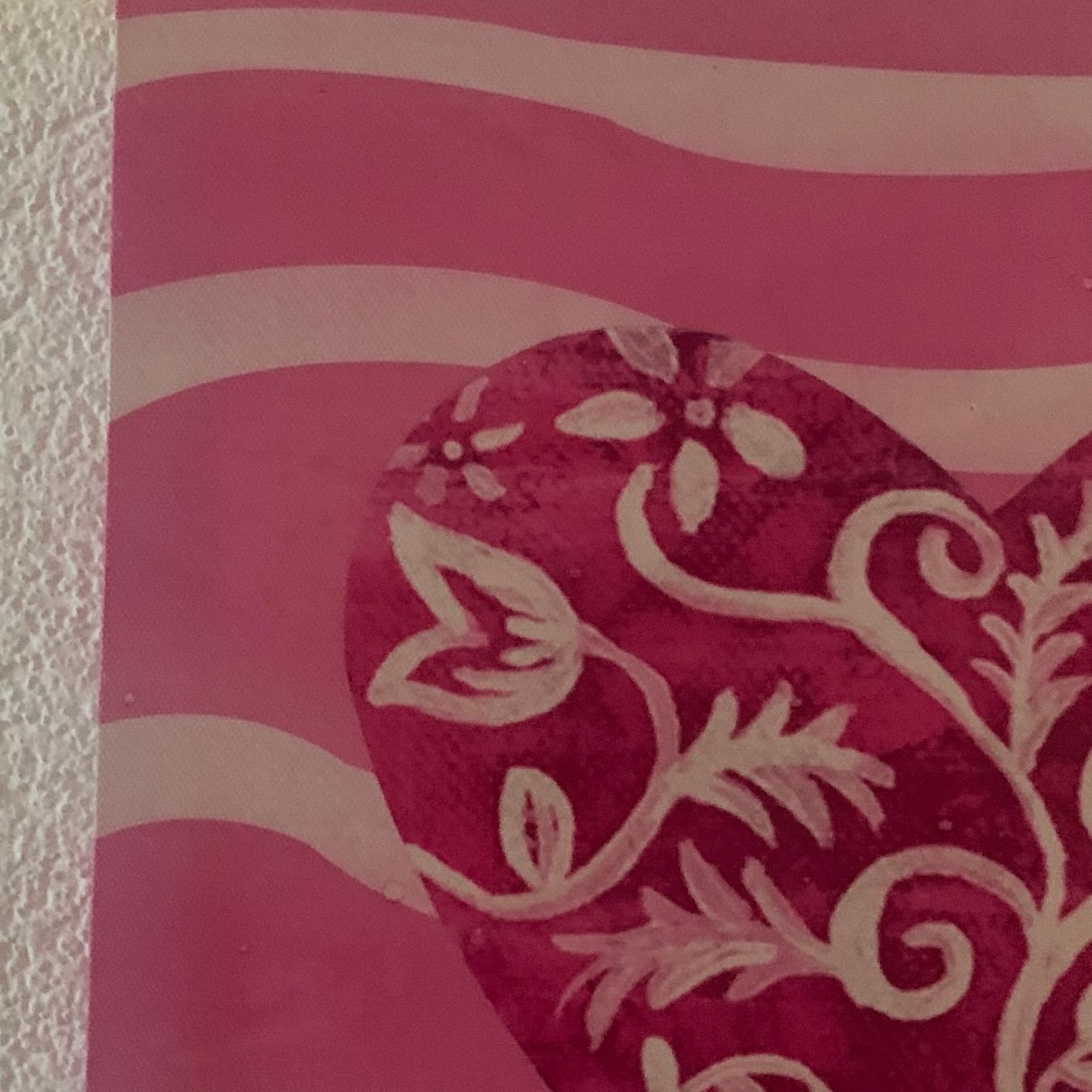 Poster & Bilder: Bild Herz mit Muster, Pink 28x28cm – Gebraucht aus St. Gallen von Miousch 4