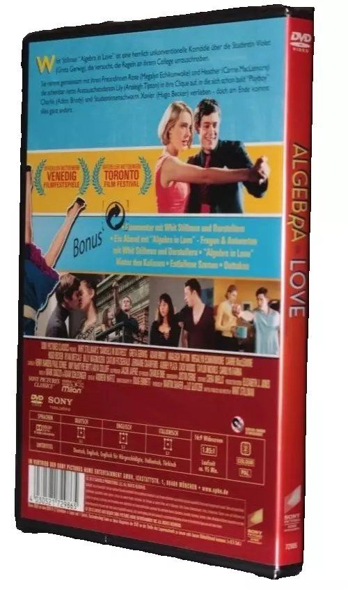 Tutti i DVDs: Algebra in Love – Usato da Ebikon venduto da Moviefreak01 1