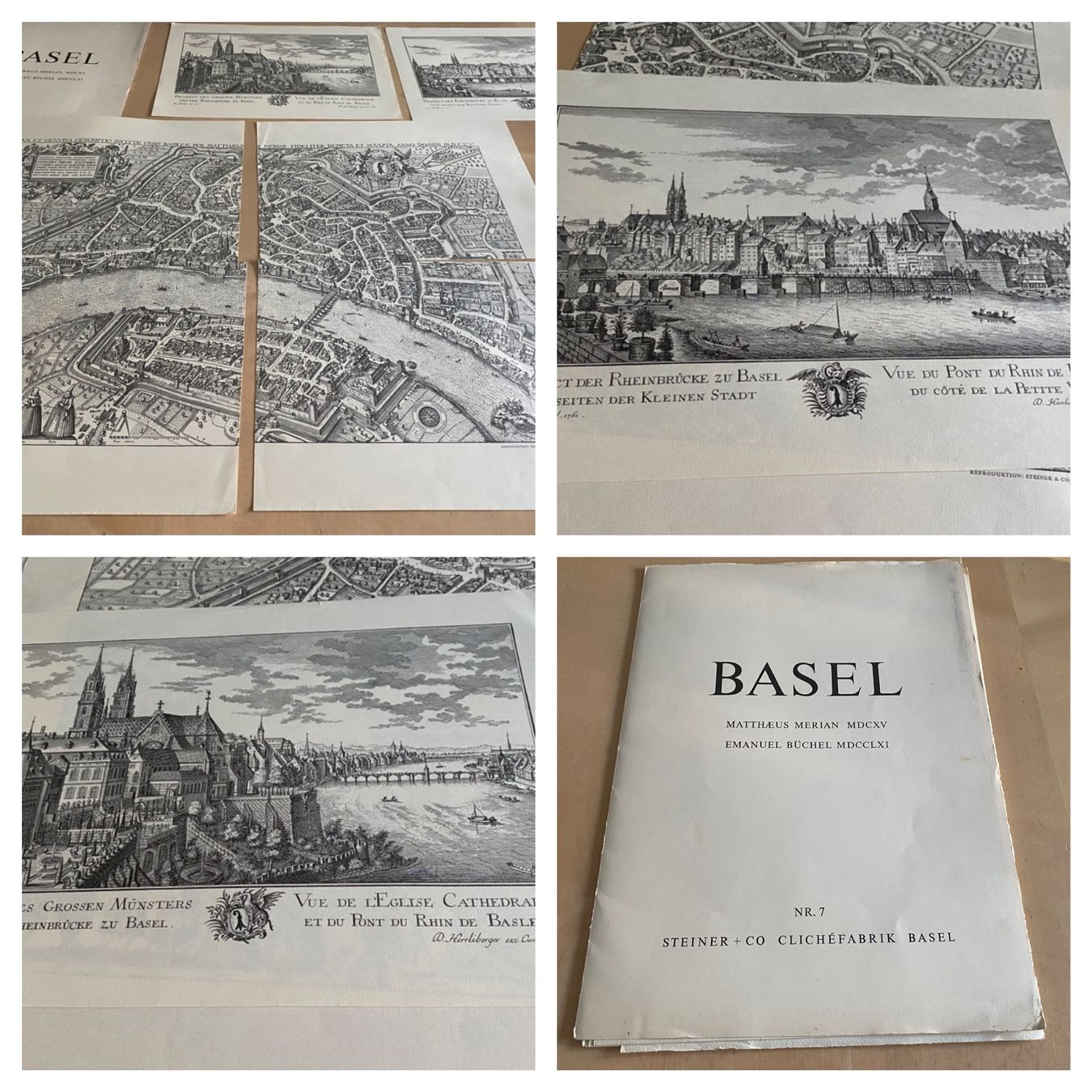 Libri: Stadtplan von Basel (Matthaeus Merian / Emanuel Büchel – Usato da Basel venduto da Barry27