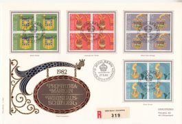 SBK B194 - B197 im 4er-Block FDC Grossbrief