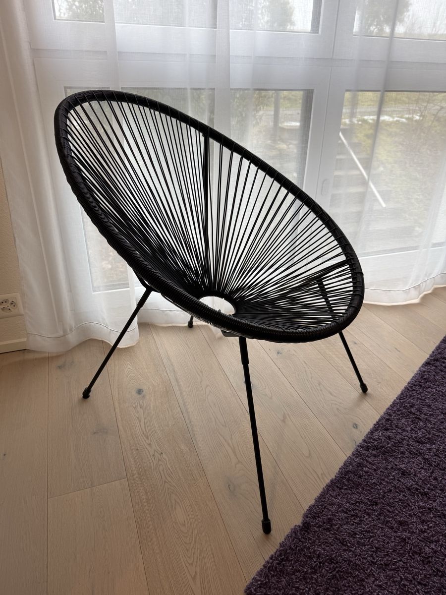 Poltrone: Schwarzer Egg Chair / Sessel - Top Zustand – Usato da Brüttisellen venduto da Molemo 2