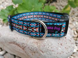Hundehalsband 2,5cm breit "Nayo" handgemacht