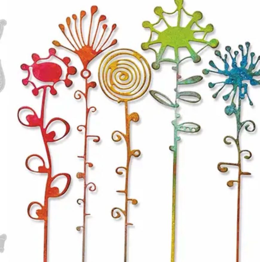 Sciablone: Filigrane Blumen  - Stanzschablone – Nuovo e nell'imballaggio originale da Frenkendorf venduto da jazzplatten 2