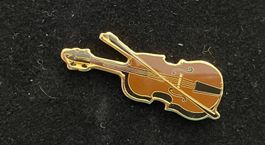 Pin Geige, goldfarbig - 90er