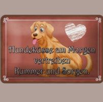 🔥 HUNDEKÜSSE Blechschild 🎀 12x18cm OVP 🔥