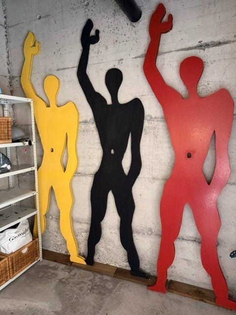 Tutte le decorazioni: Le Corbusier Modulor-Mann in gelb – Usato da Oberwil b. Zug venduto da hallihallo12