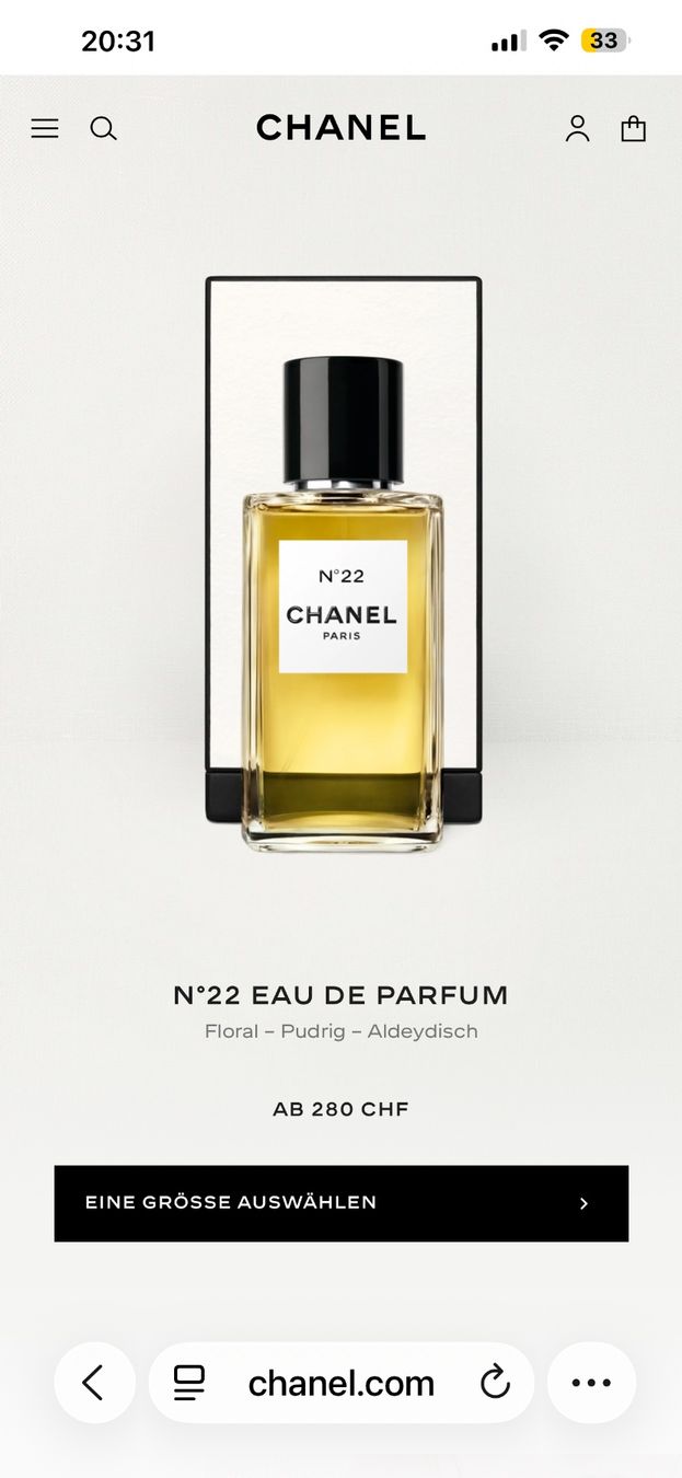 Chanel Parfum & Eau de Toilette: LES EXCLUSIFS DE CHANEL Nr. 22 – Gebraucht aus Schaffhausen von missclichy