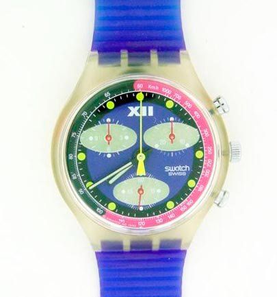 Swatch Uhren: SWATCH Chronograph SCK 101 Blue Chip  von 1993 – Neu und originalverpackt aus Heerbrugg von bue_64
