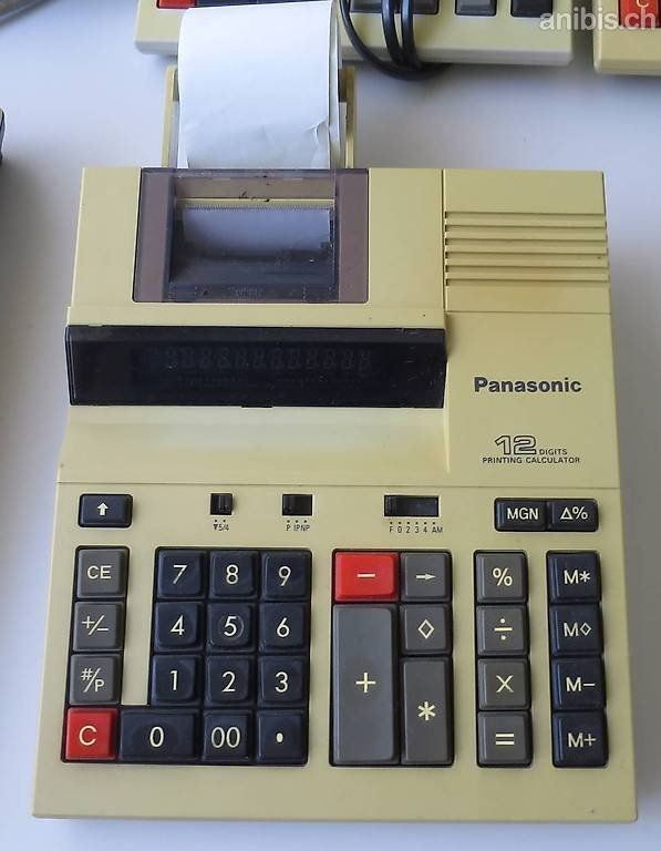 Calcolatrici tascabili: Tisch - Taschenrechner Panasonic 12 – Usato da Zürich venduto da 1.Simon