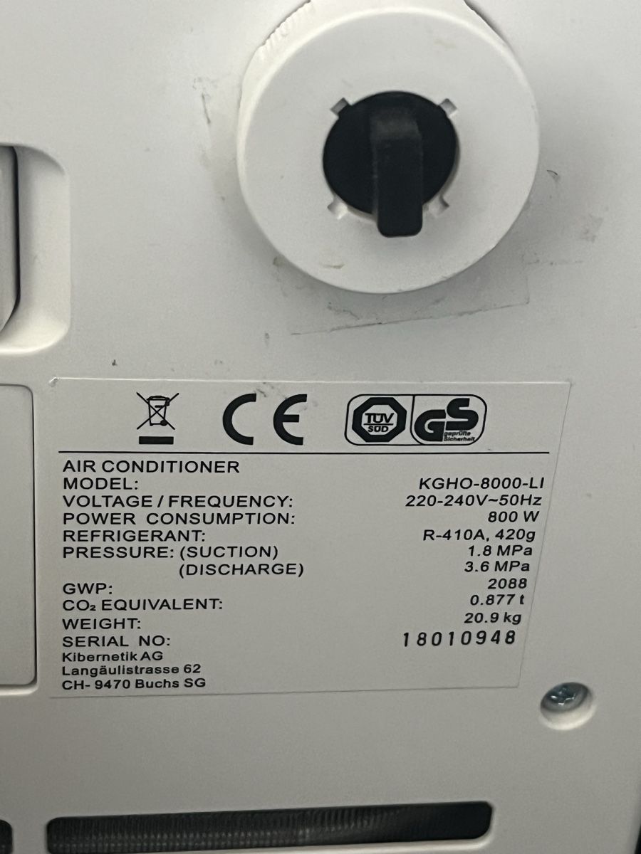 Kibernetik Condizionatori: Kibernetik Klimaanlage 8000 BTU – Usato da Wettingen venduto da erma_5430 1