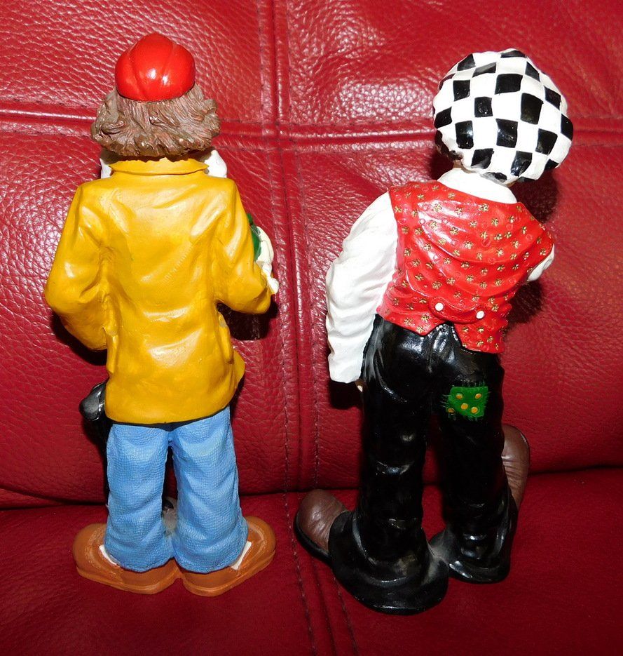 Figurines: 5 Clowns. H ca. 20 cm – D'occasion à Villnachern par Niggo0 2