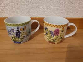 2 vintage, shabby Tassen, Mugs