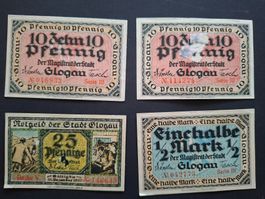 Notgeld Glogau (Schlesien). 1920.