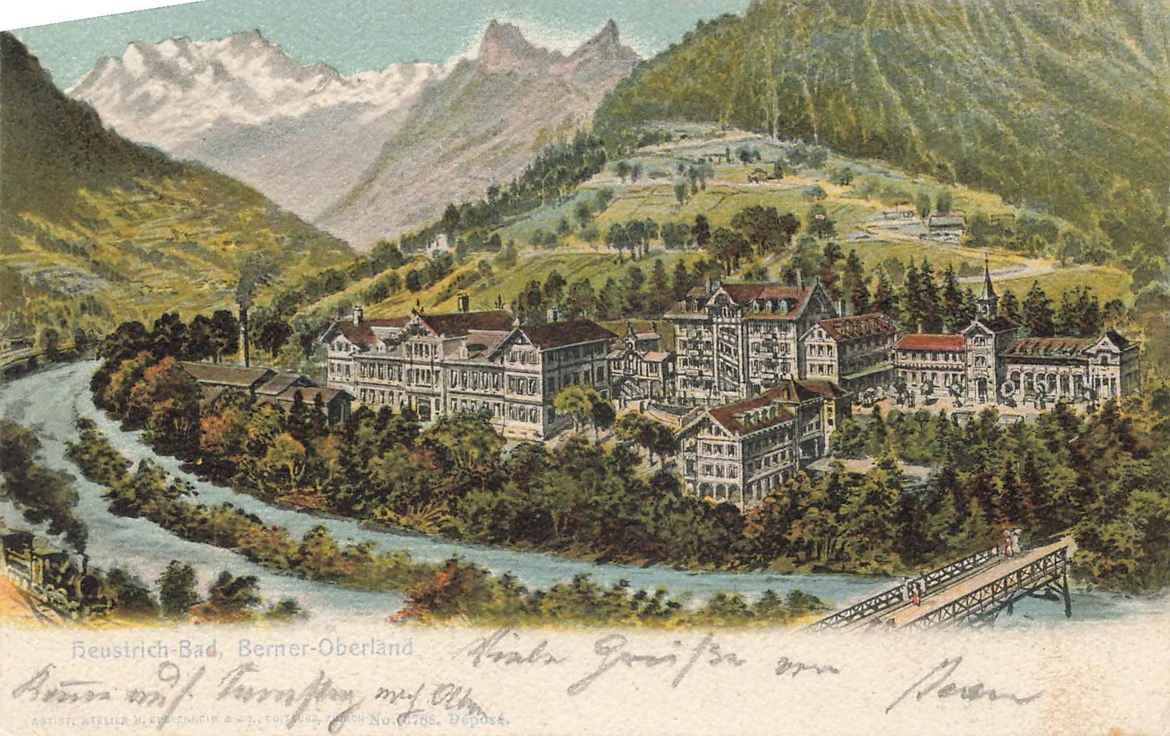 Cartoline postali: Heustrich-Bad – Usato da Schwyz venduto da Seffi56