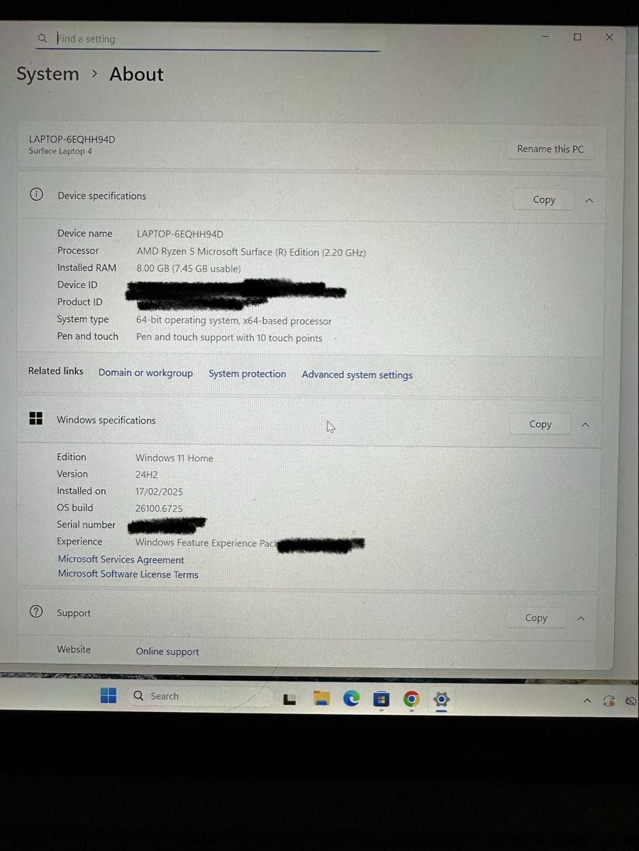 Microsoft Notebook: Microsoft Surface Laptop 4 | 256 GB SSD | 8 GB RAM | – Usato da Affoltern am Albis venduto da AberBitteMitSahne 2