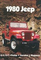 Blechschild-JEEP 1980 JEEP-ROT