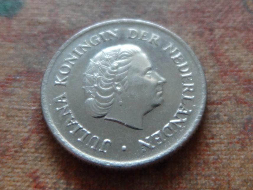 Tutti le monete: PAYS-BAS  Nederland  25  Cent  1967 – Usato da Romanel-sur-Lausanne venduto da Swift13 1