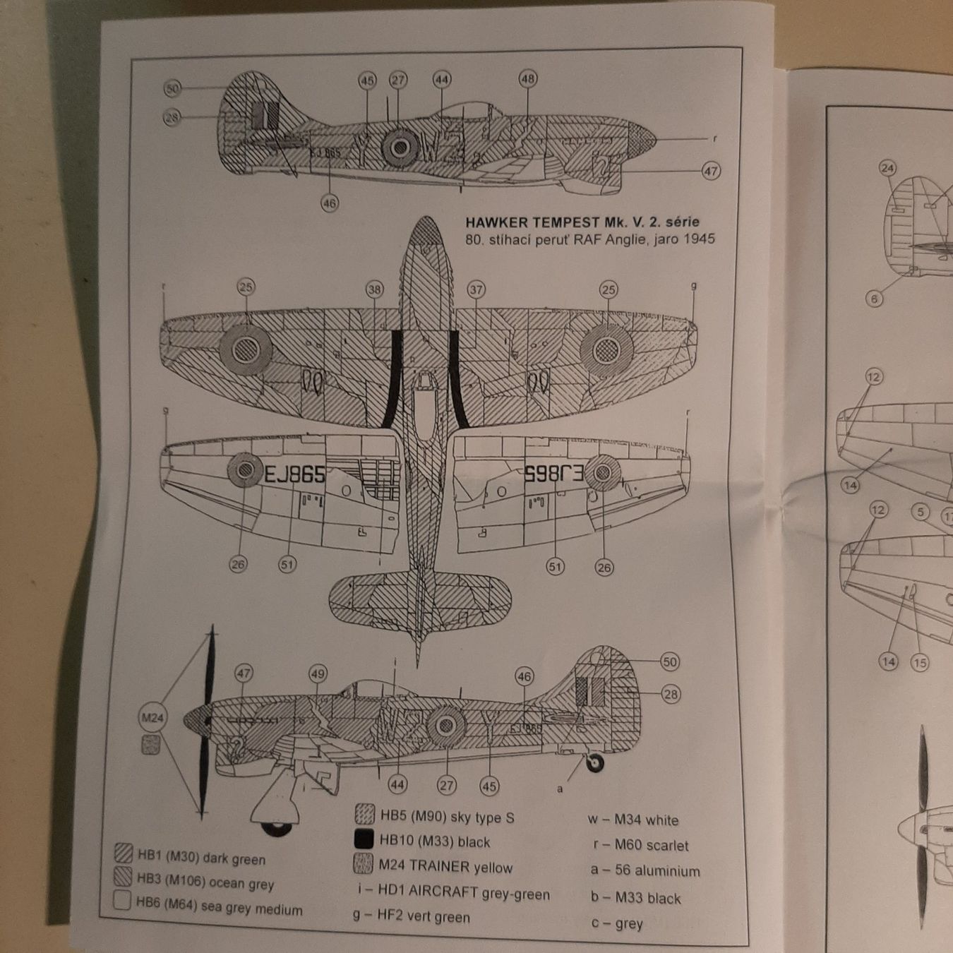 Kit di modellismo & Modellini statici: 590 ... Hawker Tempest Mk V ... SMER 0888 Hi-Tech – Nuovo (secondo la descrizione) da Bonstetten venduto da Benibanny59 3