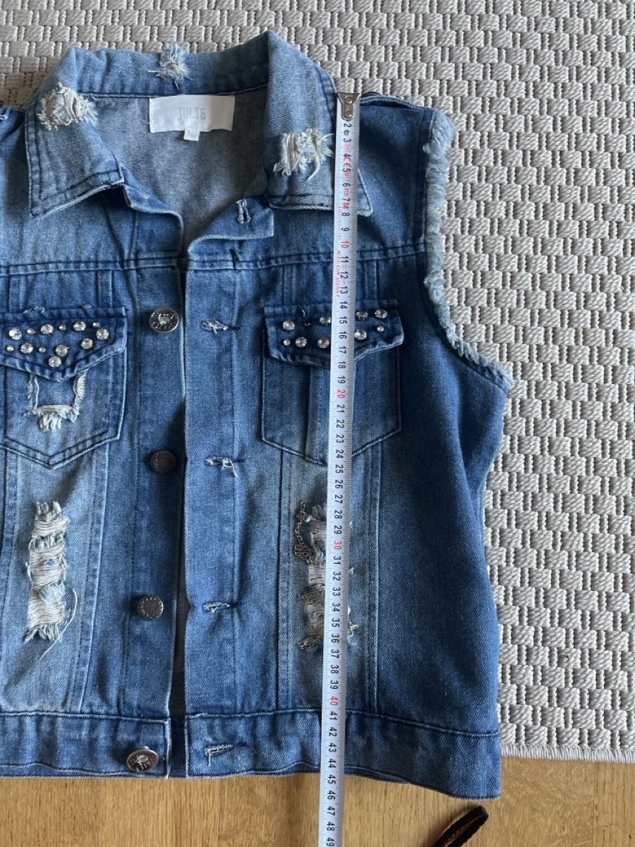 Gilets & Westen: Jeans Weste mit Strass, Julie, S – Gebraucht aus Solothurn von Bobesch08 5