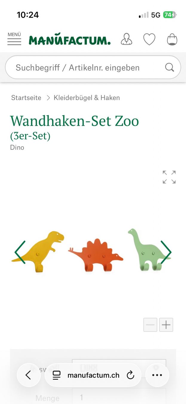Guardaroba: Kinder Garderobe Dinosaurier – Usato da Zürich venduto da cha_s85j 2