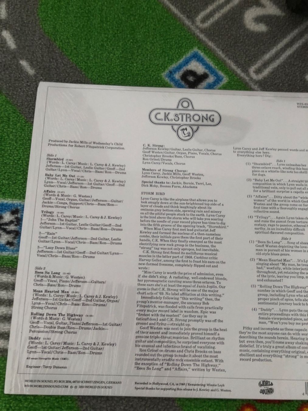 Vinyles: C.k Strong same 1969 USA blues rock acid – D'occasion à Zürich par manuunited 3