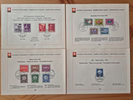 CH-Briefmarken Erstagblätter mit ET-STempel Zustand gem.Bild