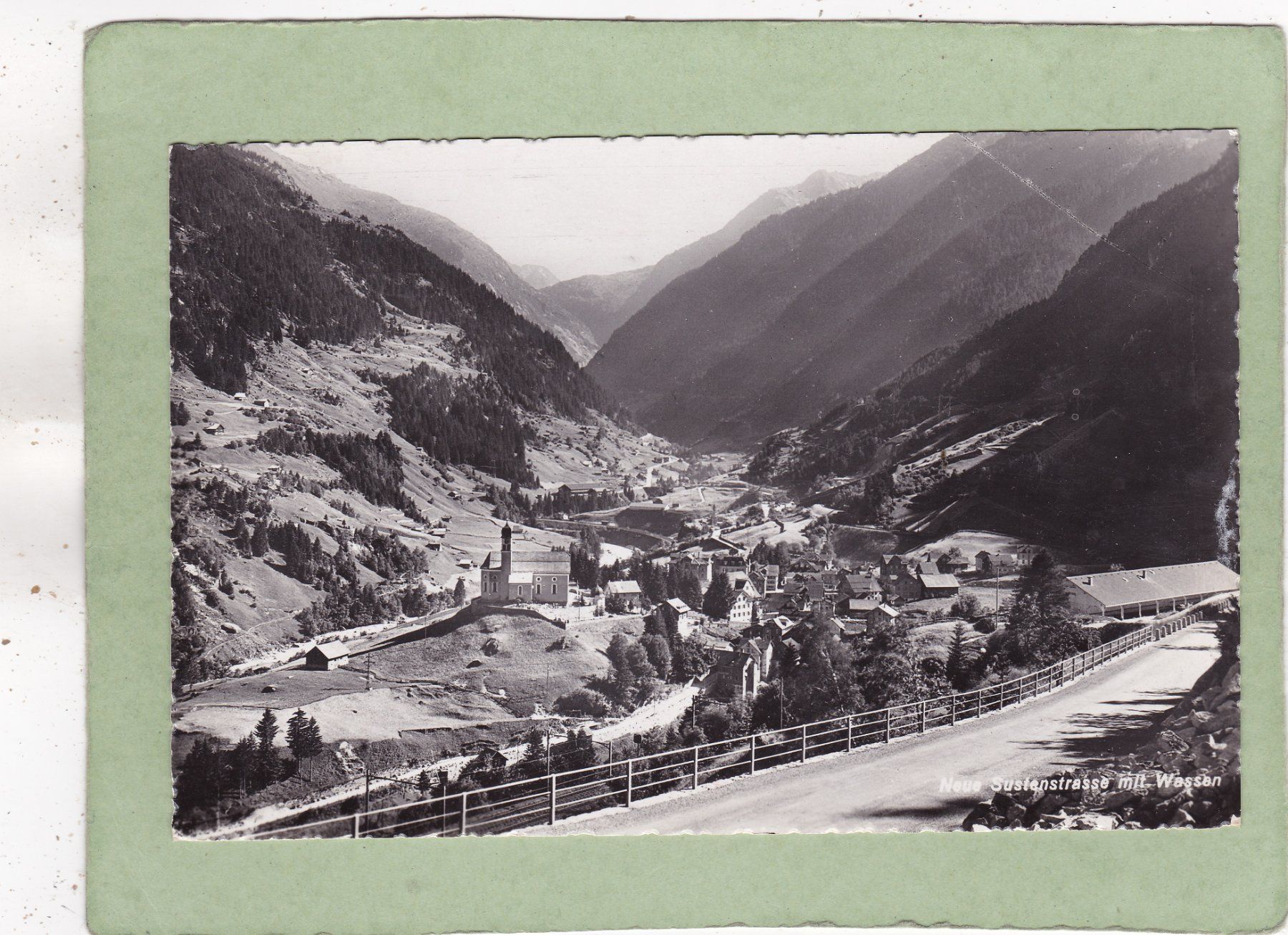 Cartoline postali: Neue Sustenstrasse mit Wassen – Usato da Herisau venduto da Lisegrat2008