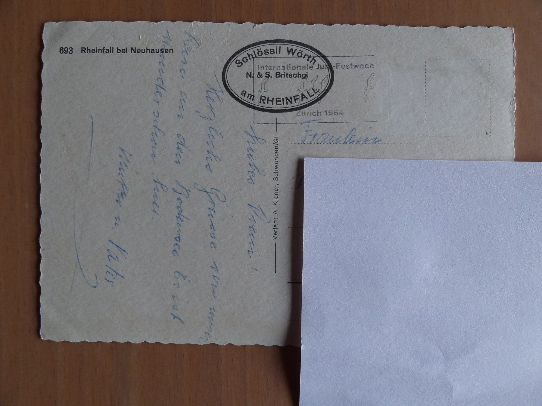 Cartoline postali: Rheinfall - SH – Usato da St Léonard venduto da Riglin 1