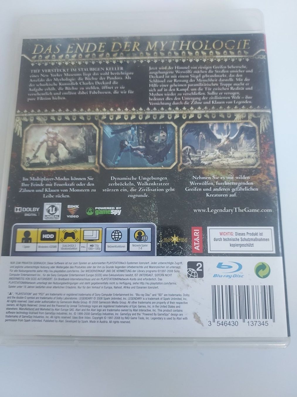 Sony Giochi: Legendary – Usato da Dübendorf venduto da Seth2167 1