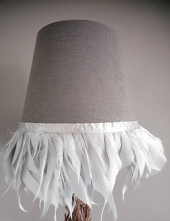 Lampade: Ständerlampe mit Birkenästen und Federschirm – Usato da Wallisellen venduto da Muggeli1970 2