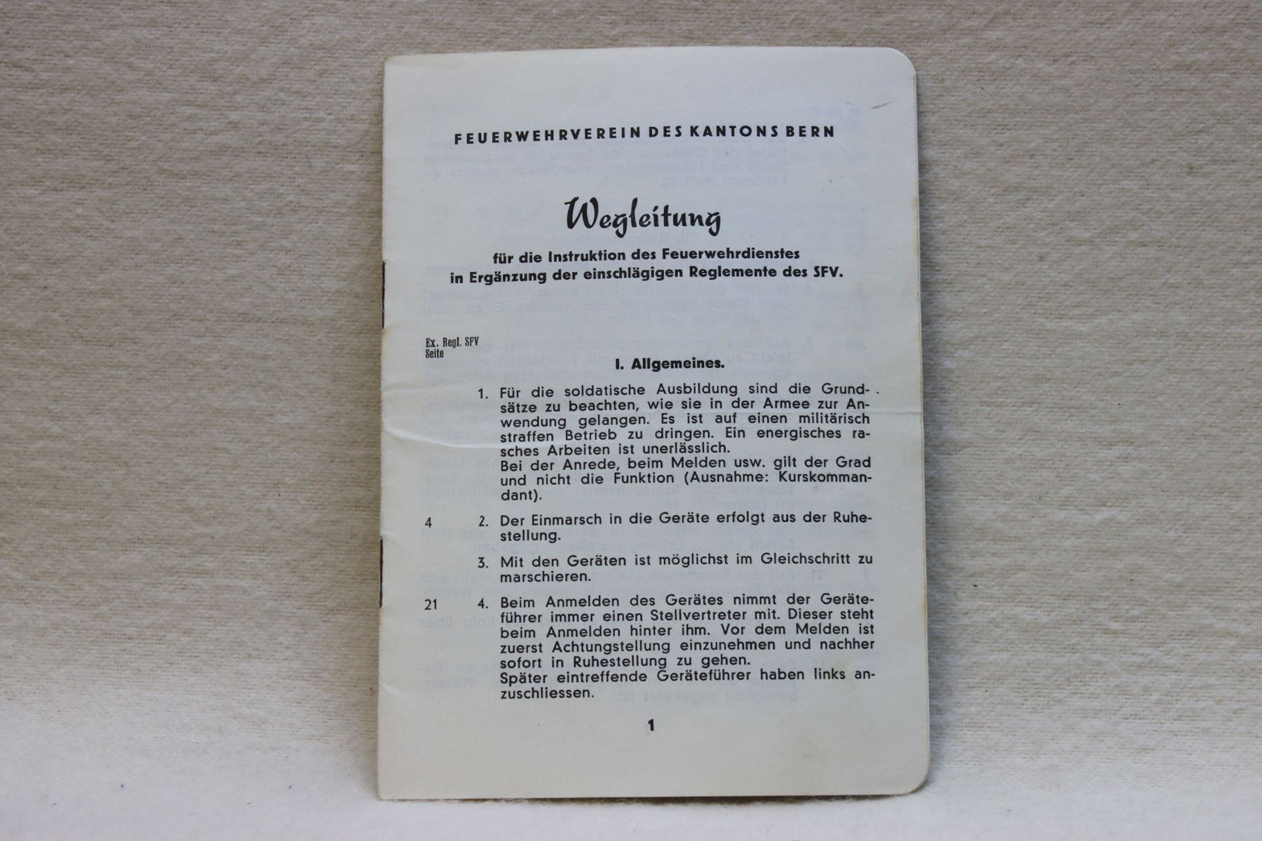 Libri: Wegleitung des Feuerwehrdienstes – Usato da Thun venduto da Amye
