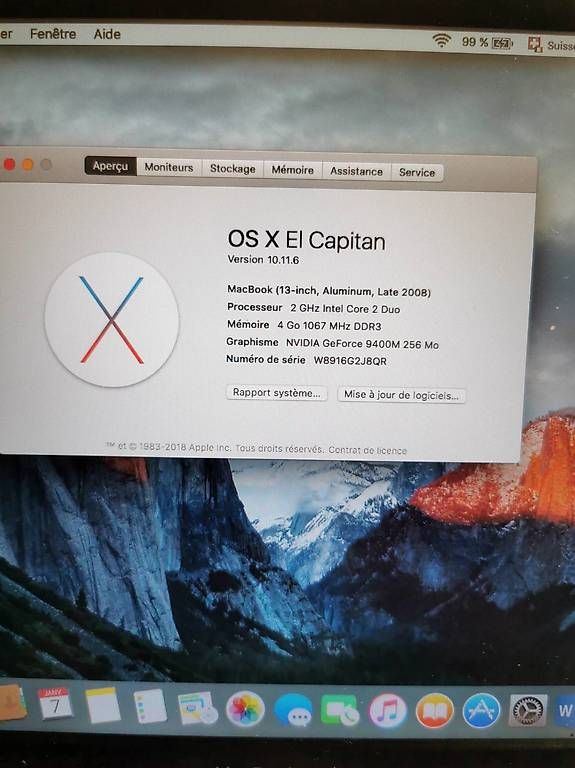 Notebook: MacBook Pro 13 Intel Core2 SATA 320Go Office 2016 – Usato da Lausanne venduto da Dukco 1