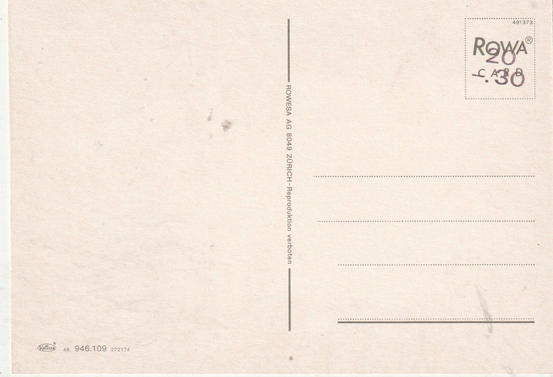 Cartoline postali: Zürich – Usato da Lumbrein venduto da made02 1